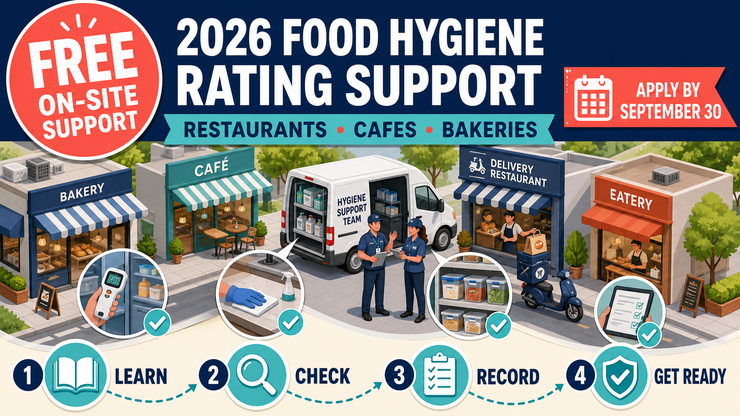 2026 free food hygiene rating support for Korean restaurants